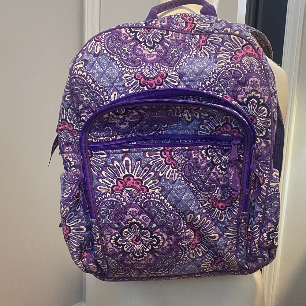 Vera Bradley Purple Patterned Backpack